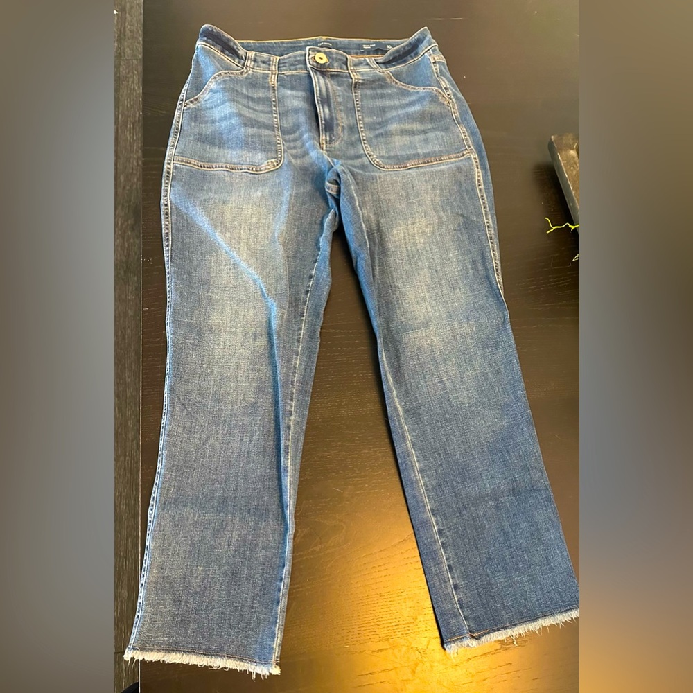 j.Jill High Rise Cropped Jeans Size 10
